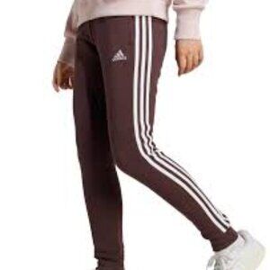 Adidas Women's 3-Stripe Cotton Fleece Sweatpant Jogger Size XS